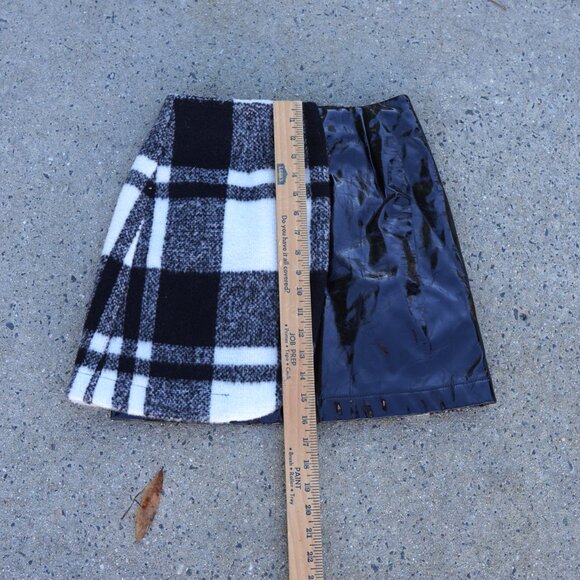 ASOS Edgy Plaid Cotton Blend Mini Skirt, Grunge Y2K Dark Academia, Size 4 - Picture 5 of 8